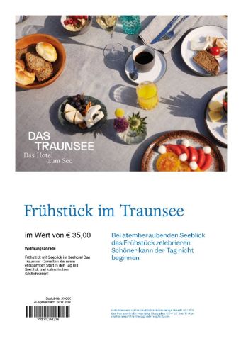 Frühstück im Traunsee